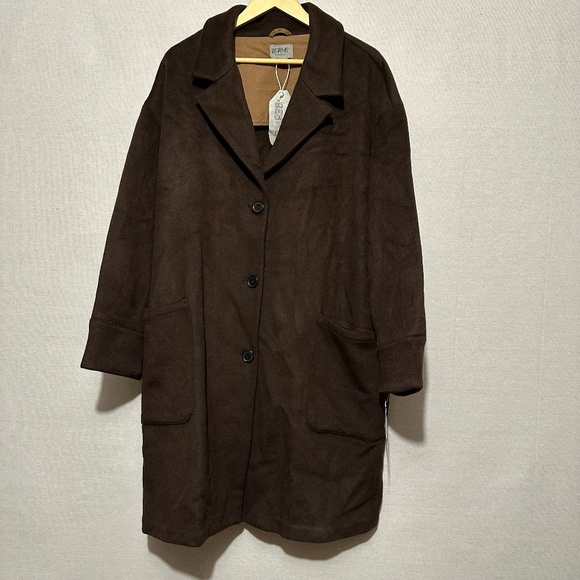 NWT Bernie by Bernardo Oversized Wool Blend Coat - size XL - Picture 1 of 7